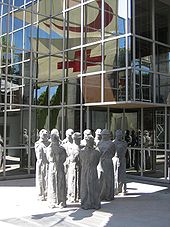 Entrance to the International Red Cross and Red Crescent Museum in Geneva