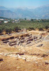 De ruïnes van Sparta  