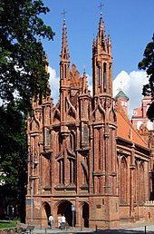 St. Anna Church in Vilnius, 1495-1500