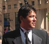 Ted Nolan, winnaar voor het 1996-97 NHL seizoen.  
