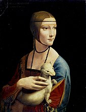 Leonardo da Vinci's Lady with the Ermine, Czartoryski Museum, Krakow