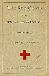 Title page of a publication by Clara Barton from 1878