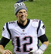 New England Patriots startande quarterback Tom Brady
