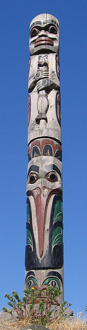 Totem pole in Victoria (British Columbia)