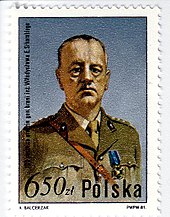 Polish stamp commemorating the 100th birthday of Władysław Sikorski from 1981