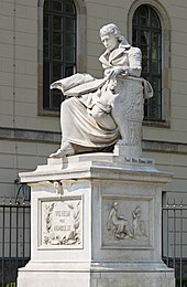 Monument to Wilhelm von Humboldt in front of the Humboldt University in Berlin