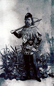 Pavel Gerdt como Príncipe Siegfried no renascimento de São Petersburgo em 1895