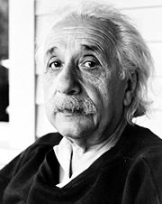 Einstein in zijn latere jaren, ca. 1950  