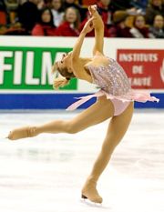 Mulher patinadora de figuras