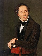 Hans Christian Andersen por Constatin Hansen, 1836