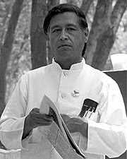 César Chávez, cuyo cumpleaños se celebra en Estados Unidos el 31 de marzo.  