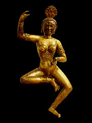 Estátua da Imperatriz em bronze dourado, agora no Musée Guimet, Paris.
