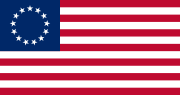 La bandiera degli Stati Uniti durante la Rivoluzione Americana