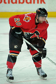 Kristian Huselius havde sin første sæson med 30 mål for Flames i 2006-07.  