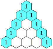 Each entry is the sum of the two entries above it.