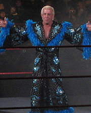 Ric Flair, qui a mis sa carrière en jeu lors d'un match contre Shawn Michaels.