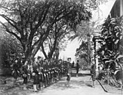 Forza di sbarco che si prepara a rovesciare la monarchia delle Hawaii il 17 gennaio 1893.
