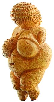 Venus af Willendorf er en velkendt figur. Den blev fremstillet for ca. 25.000 år siden.