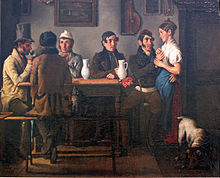 Johann Michael Neder, In the inn, 1833, Germanic National Museum in Nuremberg