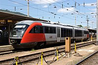 Desiro trein in Graz, Oostenrijk