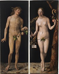 Adam en Eva , door Albrecht Dürer (1507).