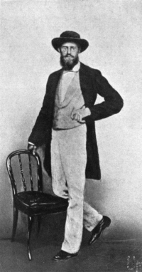 Μια φωτογραφία του Wallace που τραβήχτηκε στη Σιγκαπούρη το 1862