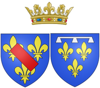 Wappen der Bathilde d'Orléans als Herzogin von Bourbon