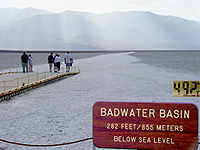 Badwater Basin dans la Vallée de la Mort, Californie.