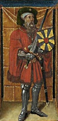Baldwin IV den skäggige greven av Flandern.  