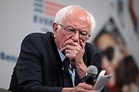 Sanders op het Presidential Gun Sense Forum in Des Moines, augustus 2019