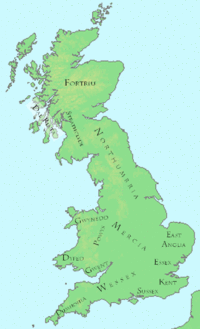 De koninkrijken van Brittannië tijdens Offa's bewind  