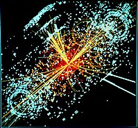 Un'immagine generata dal computer di un'interazione di Higgs
