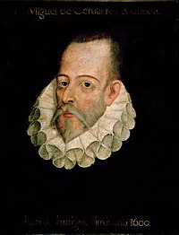 Een schilderij van Cervantes  