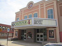 De binnenstad van Culpeper Theater  