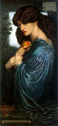 Dantes Gabriela Rossetti Proserpīna, autors Dante Gabriels Rossetti