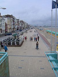 Le front de mer de Dunkerque.