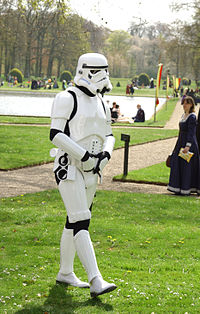 A Galactic Empire Stormtrooper auf der Elf Fantasy Fair