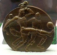 A medalha de bronze conquistada pela Alemanha em 1934.