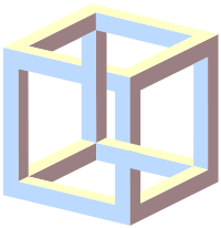 Vanuit een bepaalde hoek bekeken, lijkt deze kubus de wetten van de geometrie te tarten