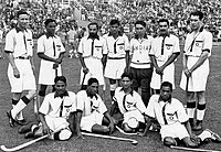 El equipo indio de hockey en los Juegos Olímpicos de Berlín de 1936  