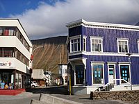 Ísafjörður centro da cidade.