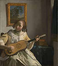 Gitarzysta (ok. 1672), Johannes Vermeer