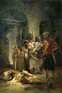 Het schilderij De Bulgaarse martelaressen van Konstantin Makovsky (1877)