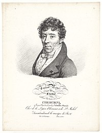 Luigi Cherubini, asi 1815-1824, Institut Royal de France, Académie des Beaux Arts (hudba).  