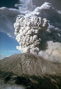 De uitbarsting van Mount St. Helens op 22 juli 1980.