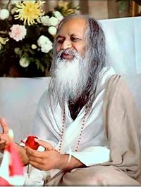 Maharishi Mahesh Yogi, Begründer des TM-Programms. (Jan 1978, Huntsville, Kanada)