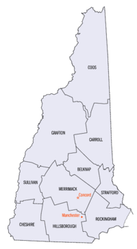 Κομητείες του New Hampshire