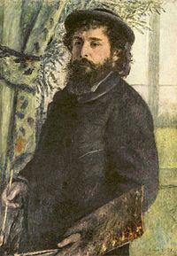 Pierre-Auguste Renoir maakte een portret van Claude Monet, 1875.