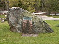 Jackson Pollock stone in Green River Cemetery, Springs, New York
