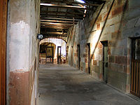 Uvnitř samostatného vězení, Port Arthur, Tasmánie